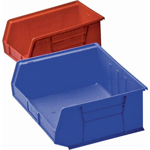 Plastic Bin, 8-1/4" W x 9" H x 18" D, Blue EastCoast Offshore Supplies