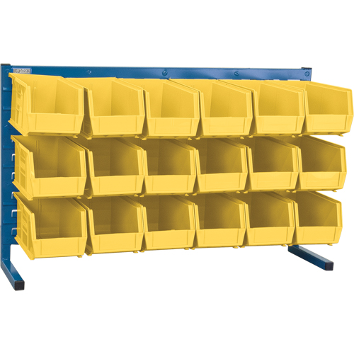 Rayonnage &agrave; persienne avec bacs, 18 bacs, 36" la x 8-1/4" p x 22" h EastCoast Offshore Supplies