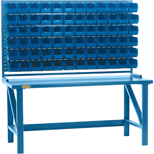 Louvered Rack with Bins, 36 Bins, 72" W x 15" D x 40" H EastCoast Offshore Supplies