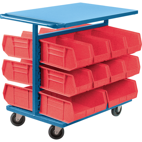 Bin Carts - Cart Only, Double-sided, 24" W x 38-1/2" D x 36-1/2" H EastCoast Offshore Supplies