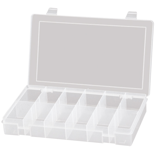 Boîtes &agrave; compartiments compactes en polypropyl&egrave;ne, 11" la x 6-3/4" p x 1-3/4" h, 12 compartiments EastCoast Offshore Supplies
