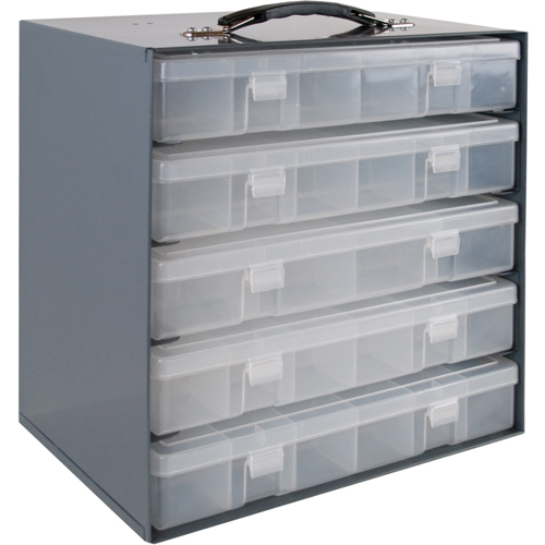 Compartment Box Cabinets, Steel, 5 Slots, 13-1/2" W x 9-1/8" D x 13-1/4" H, Grey EastCoast Offshore Supplies