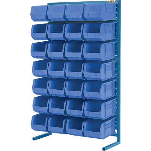 Support stationnaire pour bacs &agrave; un c&ocirc;t&eacute;, 36" la x 12" p x 61" h, 28 bacs EastCoast Offshore Supplies