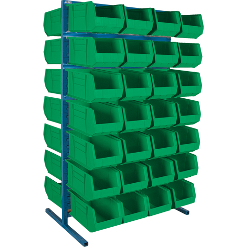 Double-Sided Stationary Bin Rack, 61" W x 56" D x 24" H, 56 Bins EastCoast Offshore Supplies