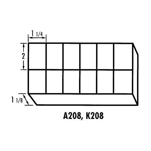 Boîte &agrave; compartiments K-Resin, Plastique, 12 compartiments, Transparent EastCoast Offshore Supplies