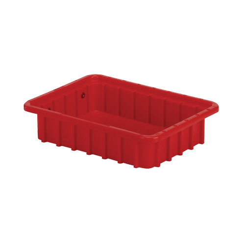 Divider Box&reg; Containers, Polyethylene, 10.8" W x 8.3" D x 2.5" H, Red EastCoast Offshore Supplies