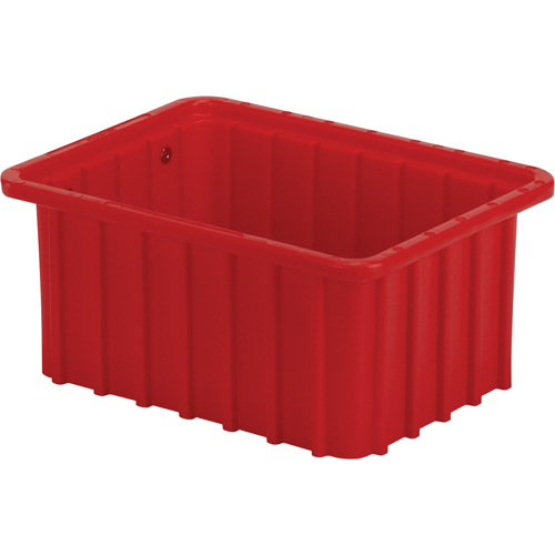 Contenant Divider Box, Poly&eacute;thyl&egrave;ne, 9,8" la x 7,3" p x 5" h, Rouge EastCoast Offshore Supplies