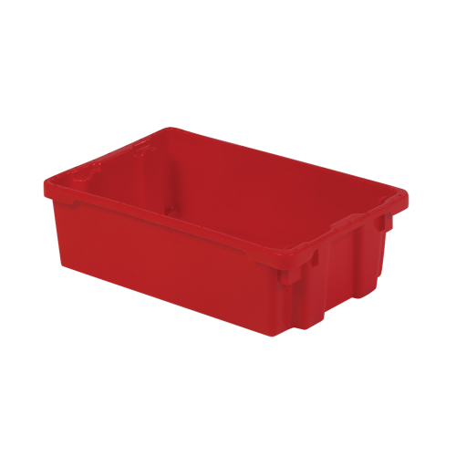 Contenants Stack-N-Nest Polylewton, 6,2" x 20,1" x 13", Rouge EastCoast Offshore Supplies