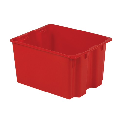 Contenants Stack-N-Nest Polylewton, 12" x 21" x 17", Rouge EastCoast Offshore Supplies