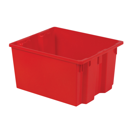 Contenants Stack-N-Nest Polylewton, 13" x 24" x 20", Rouge EastCoast Offshore Supplies