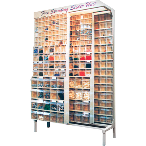 Free Standing Slider System, 48" W x 18" D x 77" H, 56 Bins EastCoast Offshore Supplies