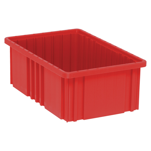 Contenants Divider Box, Plastique, 16,5" la x 10,9" p x 6" h, Rouge EastCoast Offshore Supplies