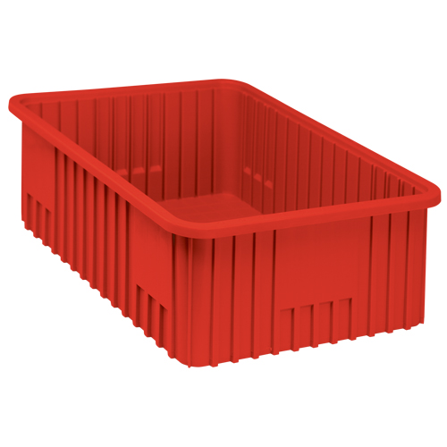 Divider Box&reg; Containers, Plastic, 22.5" W x 17.5" D x 8" H, Red EastCoast Offshore Supplies