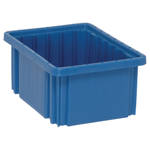 Divider Box&reg; Containers, Plastic, 10.9" W x 8.3" D x 5" H, Blue EastCoast Offshore Supplies