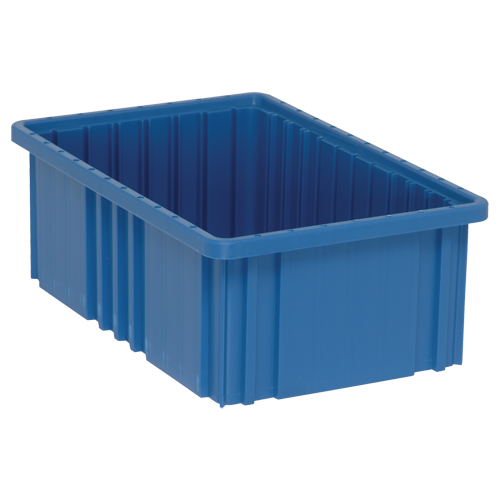 Divider Box&reg; Containers, Plastic, 16.5" W x 10.9" D x 6" H, Blue EastCoast Offshore Supplies