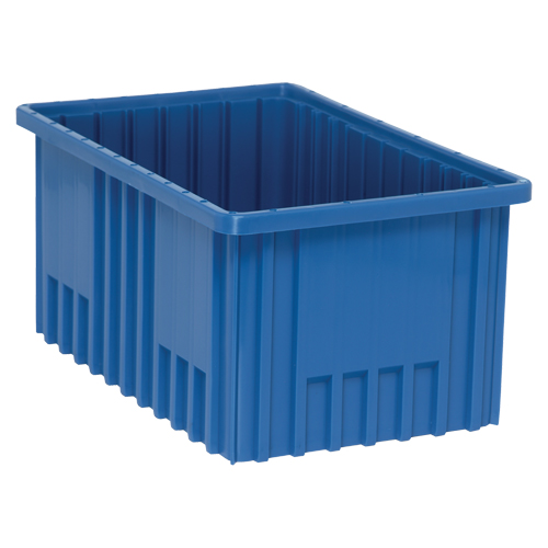 Contenants Divider Box, Plastique, 16,5" la x 10,9" p x 8" h, Bleu EastCoast Offshore Supplies