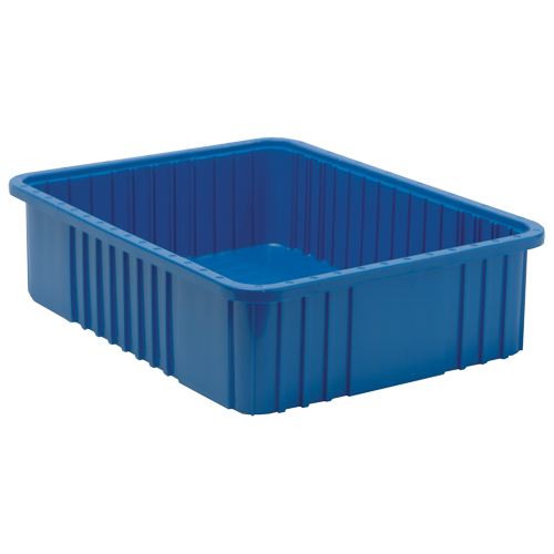 Divider Box&reg; Containers, Plastic, 22.5" W x 17.5" D x 6" H, Blue EastCoast Offshore Supplies