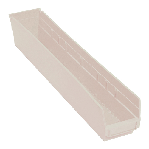 Bac pour &eacute;tag&egrave;re &eacute;conomique, 4-1/8" la, 4" h x 23-5/8" p, Ivoire EastCoast Offshore Supplies