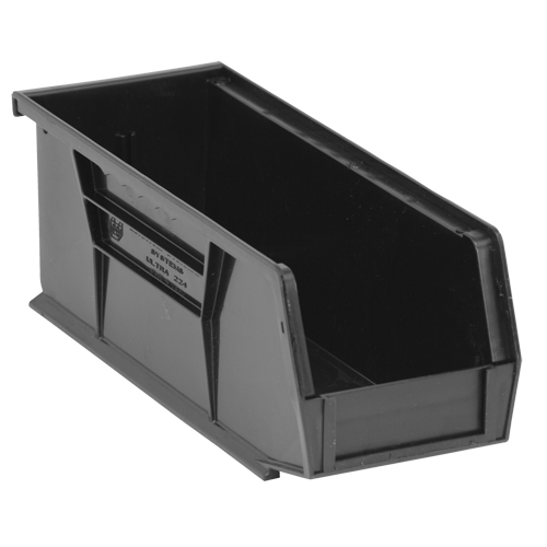 Ultra Stack & Hang Bin, 4-1/8" W x 4" H x 10-7/8" D, Black EastCoast Offshore Supplies