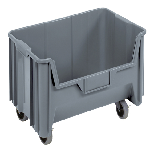 Mobile Giant Stack Container, 12-7/16" H x 19-7/8" W x 15-1/4" D, 250 lbs. Capacity, Grey EastCoast Offshore Supplies