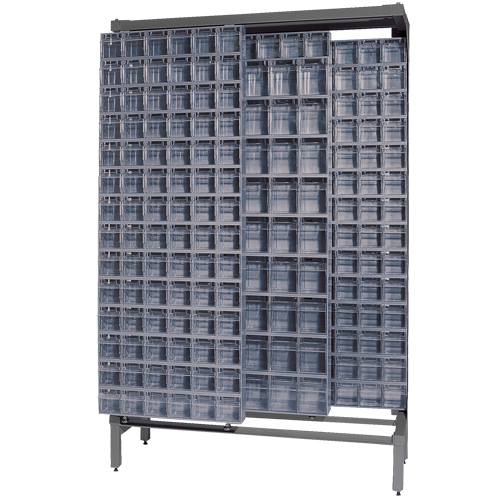 Syst&egrave;me de stockage &agrave; glissi&egrave;re &agrave; bacs basculants autonome, 48" la x 18" p x 77" h, 303 tiroirs EastCoast Offshore Supplies