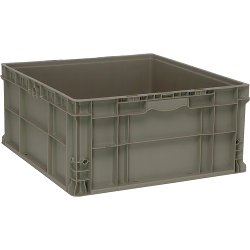 Stacking Container, 22.5" W x 22.5" D x 11" H, Grey EastCoast Offshore Supplies