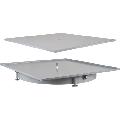 Heavy-Duty Industrial Carousel Drawer Cabinets, Steel, 27-1/2" W x 27-1/2" D x 4" H, Grey EastCoast Offshore Supplies