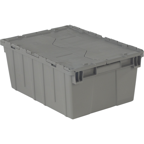 Contenants de distribution Flipak en plastique poly&eacute;thyl&egrave;ne (PE), 21,9" x 15,2" x 9,3", Gris EastCoast Offshore Supplies