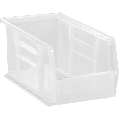 Clear-View Ultra Stack & Hang Bin, 4-1/8" W x 4" H x 10-7/8" D, Clear EastCoast Offshore Supplies