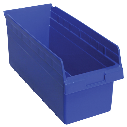 Bacs pour &eacute;tag&egrave;re Store-Max, 8-3/8" la x 8" H x 17-7/8" p, Bleu, Capacit&eacute; 56 lb EastCoast Offshore Supplies