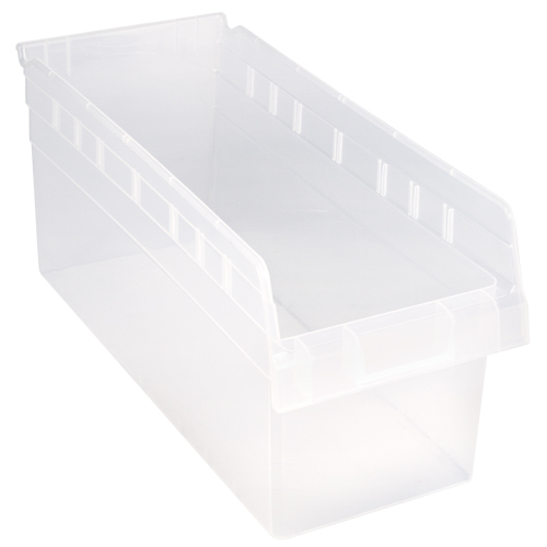 Bacs pour &eacute;tag&egrave;re Store-Max, 8-3/8" la x 8" H x 17-7/8" p, Transparent, Capacit&eacute; 56 lb EastCoast Offshore Supplies