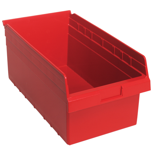 Bacs pour &eacute;tag&egrave;re Store-Max, 11-1/8" la x 8" H x 17-7/8" p, Rouge, Capacit&eacute; 56 lb EastCoast Offshore Supplies