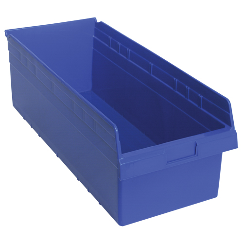 Bacs pour &eacute;tag&egrave;re Store-Max, 11-1/8" la x 8" H x 23-5/8" p, Bleu, Capacit&eacute; 68 lb EastCoast Offshore Supplies