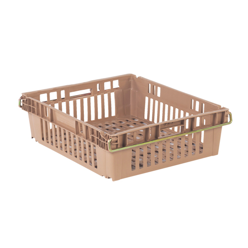 Contenant en plastique empilable Stack-N-Nest pour l'agriculture, 20,3" x 24" x 6,8", Beige EastCoast Offshore Supplies
