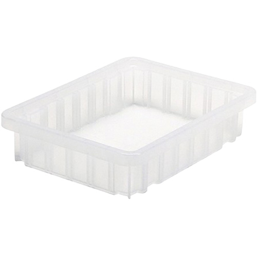 Divider Box&reg; Container, Plastic, 10.875" W x 8.25" D x 2.5" H, Clear EastCoast Offshore Supplies