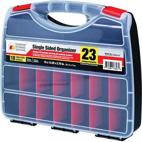 Boîte &agrave; compartiments en plastique, 12-1/4" la x 15" p x 2-3/4" h, 23 compartiments EastCoast Offshore Supplies