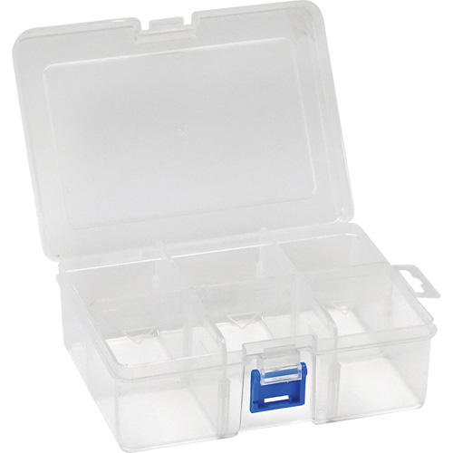 Boîte &agrave; compartiments en plastique, 4,75" la x 6,75" p x 2,25" h, 6 compartiments EastCoast Offshore Supplies