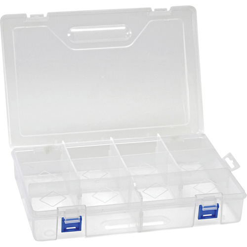 Boîte &agrave; compartiments en plastique, 7,75" la x 11,75" p x 2,2" h, 10 compartiments EastCoast Offshore Supplies