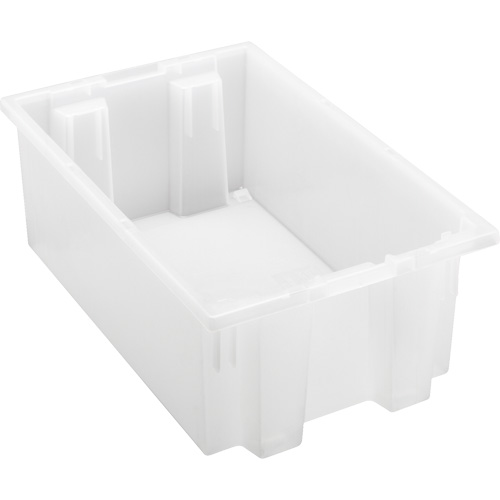 Contenant robuste Stack & Nest, 6" x 11" x 18", Transparent EastCoast Offshore Supplies