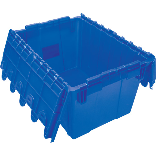 Contenant de distribution en plastique avec dessus basculant, 21,65" x 15,5" x 12,5", Bleu EastCoast Offshore Supplies