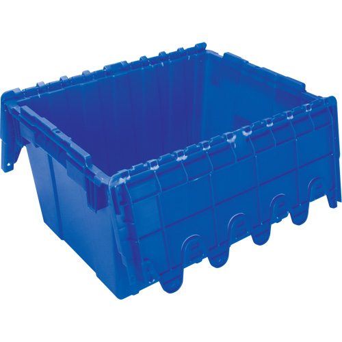 Contenant de distribution en plastique avec dessus basculant, 21,65" x 15,5" x 12,5", Bleu EastCoast Offshore Supplies