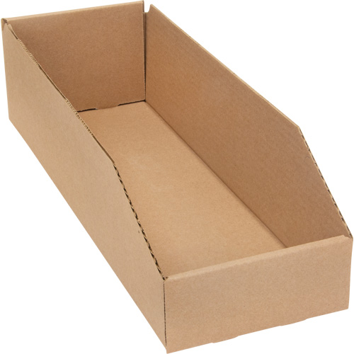 Boîtes profondes en carton ondul&eacute;, 5-3/4" la x 17-1/4" p x 4-1/2" h, Beige EastCoast Offshore Supplies