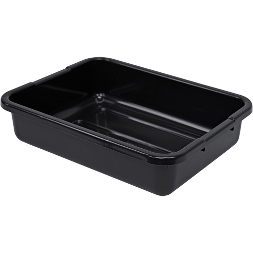 All-Purpose Ribbed-Bottom Storage Tub, 5" H x 15" D x 21" L, Plastic, Black EastCoast Offshore Supplies