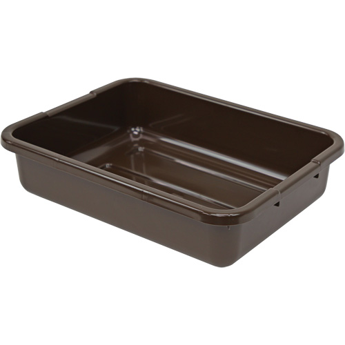 All-Purpose Ribbed-Bottom Storage Tub, 5" H x 15" D x 21" L, Plastic, Brown EastCoast Offshore Supplies