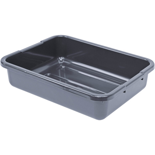 All-Purpose Ribbed-Bottom Storage Tub, 5" H x 15" D x 21" L, Plastic, Grey EastCoast Offshore Supplies