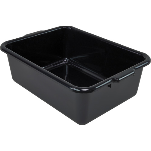 Bac d'entreposage tout usage &agrave; fond plat, 7" ha x 15" p x 21" lo, Plastique, Noir EastCoast Offshore Supplies