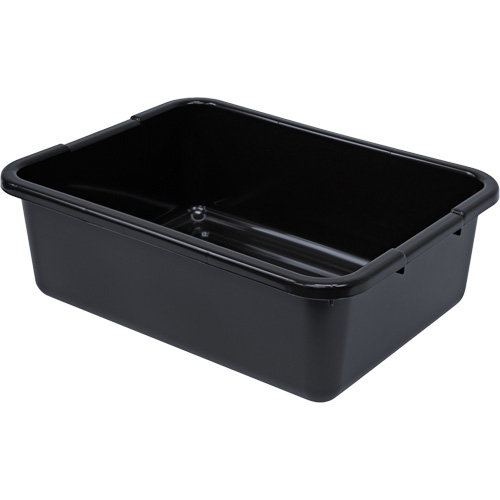 All-Purpose Ribbed-Bottom Storage Tub, 7" H x 15" D x 21" L, Plastic, Black EastCoast Offshore Supplies