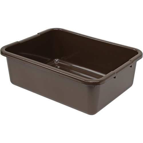 All-Purpose Ribbed-Bottom Storage Tub, 7" H x 15" D x 21" L, Plastic, Brown EastCoast Offshore Supplies