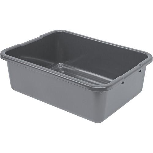 All-Purpose Ribbed-Bottom Storage Tub, 7" H x 15" D x 21" L, Plastic, Grey EastCoast Offshore Supplies