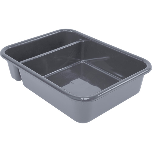 All-Purpose Compartmentalized Storage Tub, 5" H x 15" D x 20" L, Plastic, Grey EastCoast Offshore Supplies